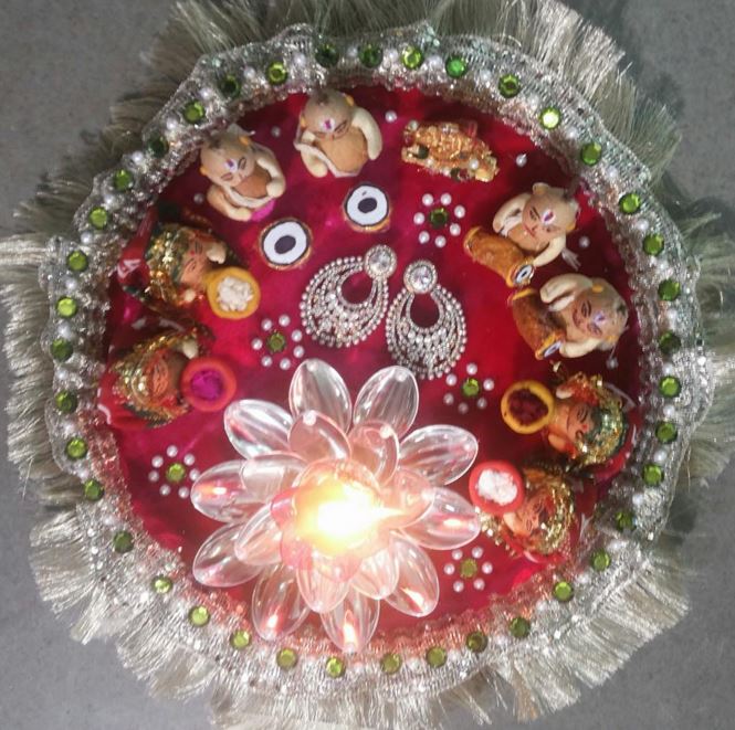 IDEAS FOR AARTI THAALI DECORATION IN COMPETITION