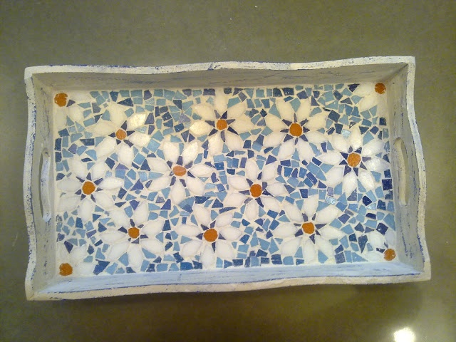 Mosaic glass tiles for crafts.