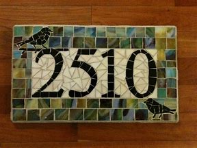 Mosaic glass tiles for crafts.