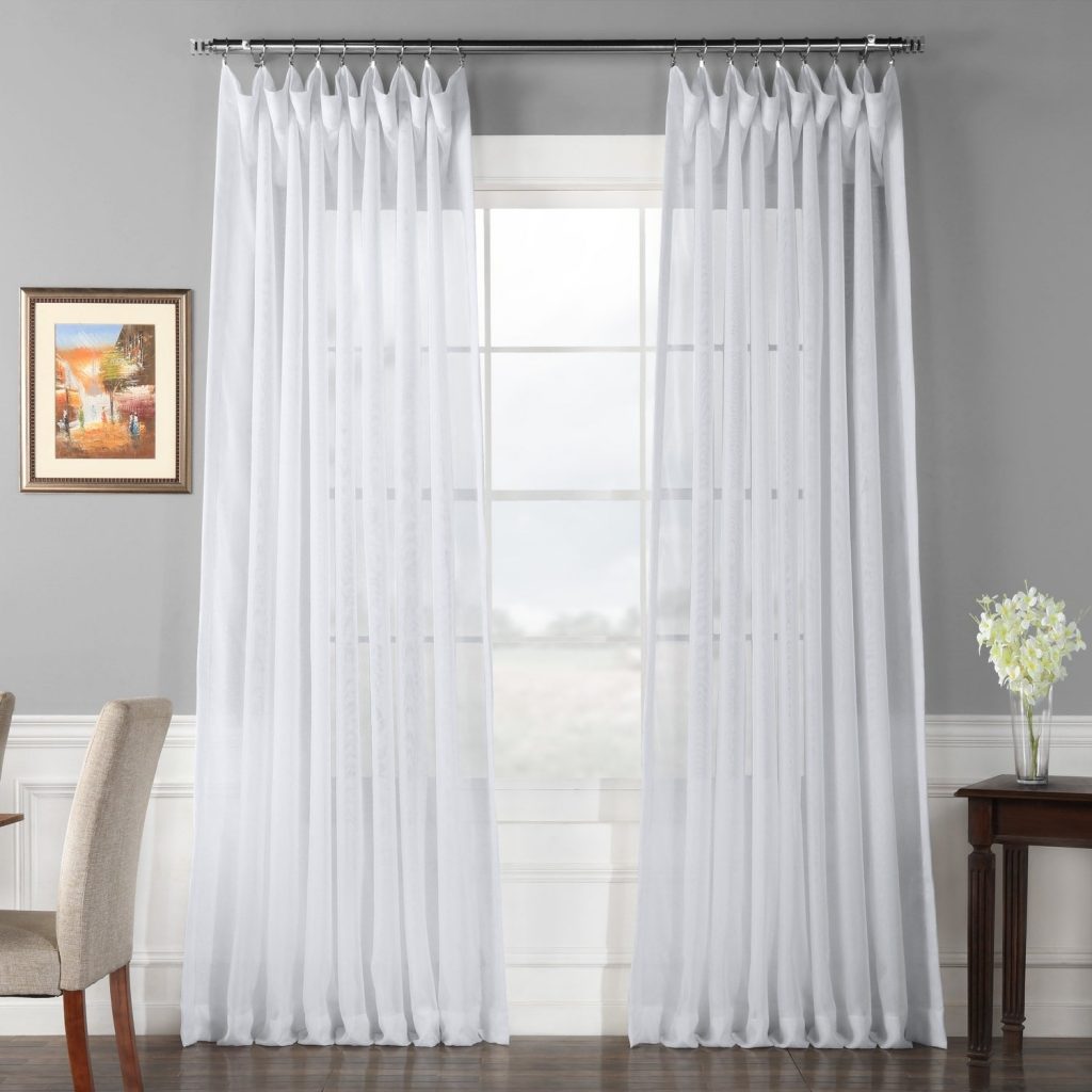 Sheer White Curtains