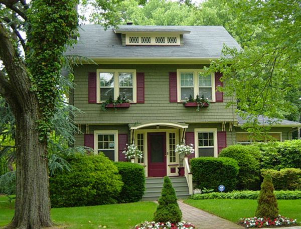 Natural Olive Green house