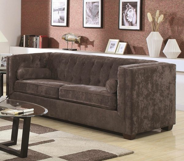 Velvet Chesterfield Sofa